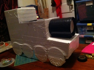 Taking shape, starting to see a Thomas the Train