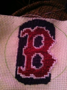 Rob's Red Sox Hat in Progress